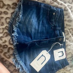 Dark was jean shorts